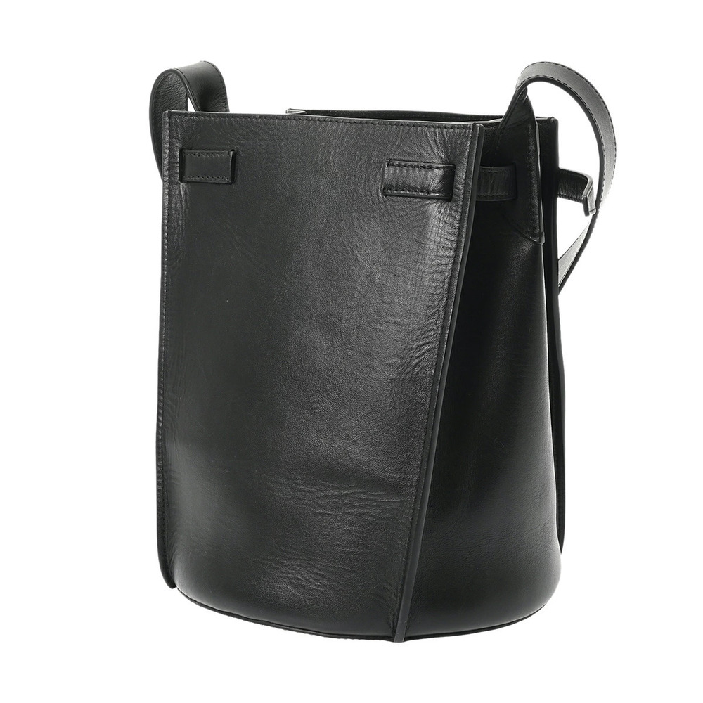 Celine Bag Black Leather Bucket Shoulder Big